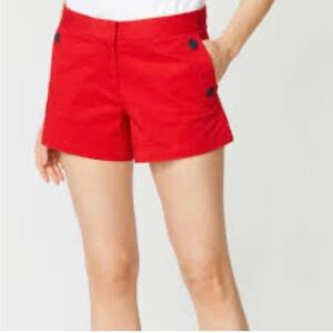 Nautica Women's High Waist Red Shorts